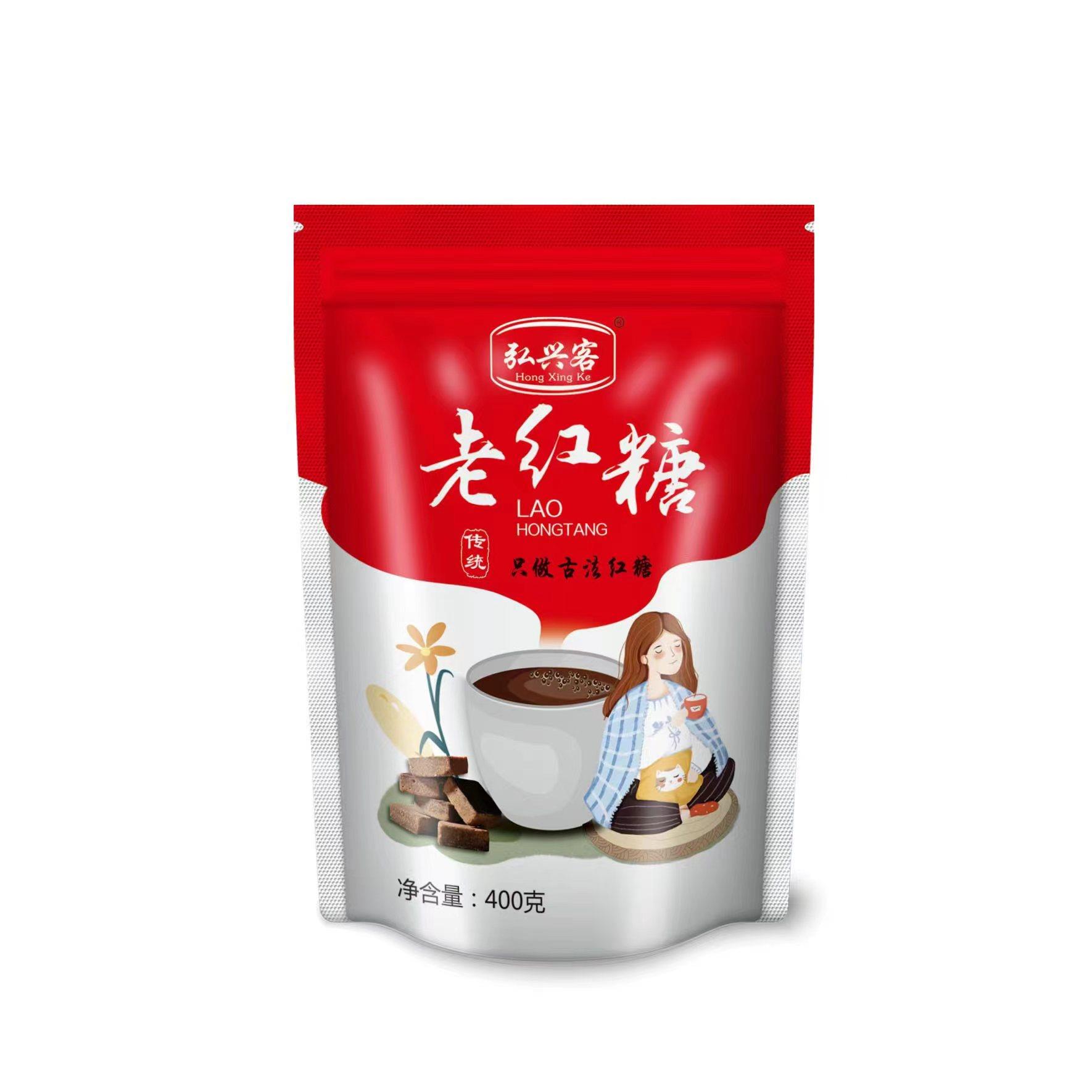 弘兴客老红糖400g